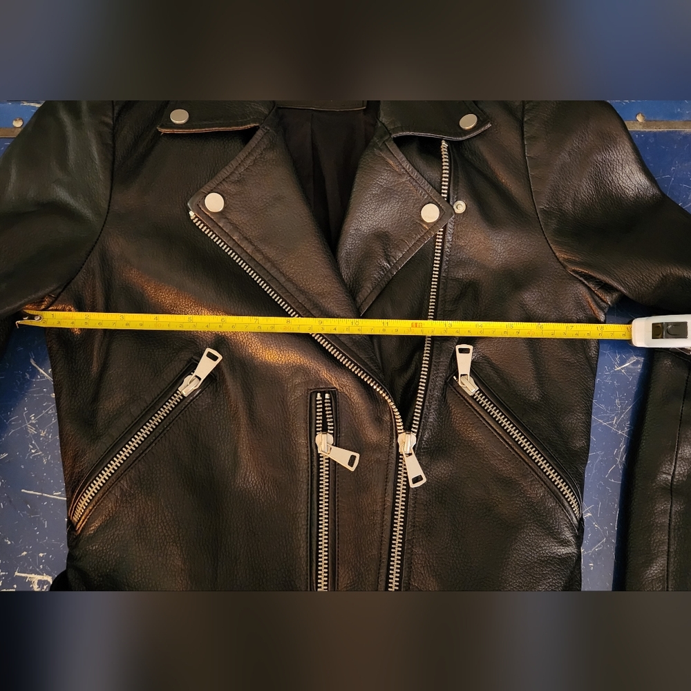 Bagatelle NYC Genuine Leather Black Motorcycle Jacket - Picture 6 of 7